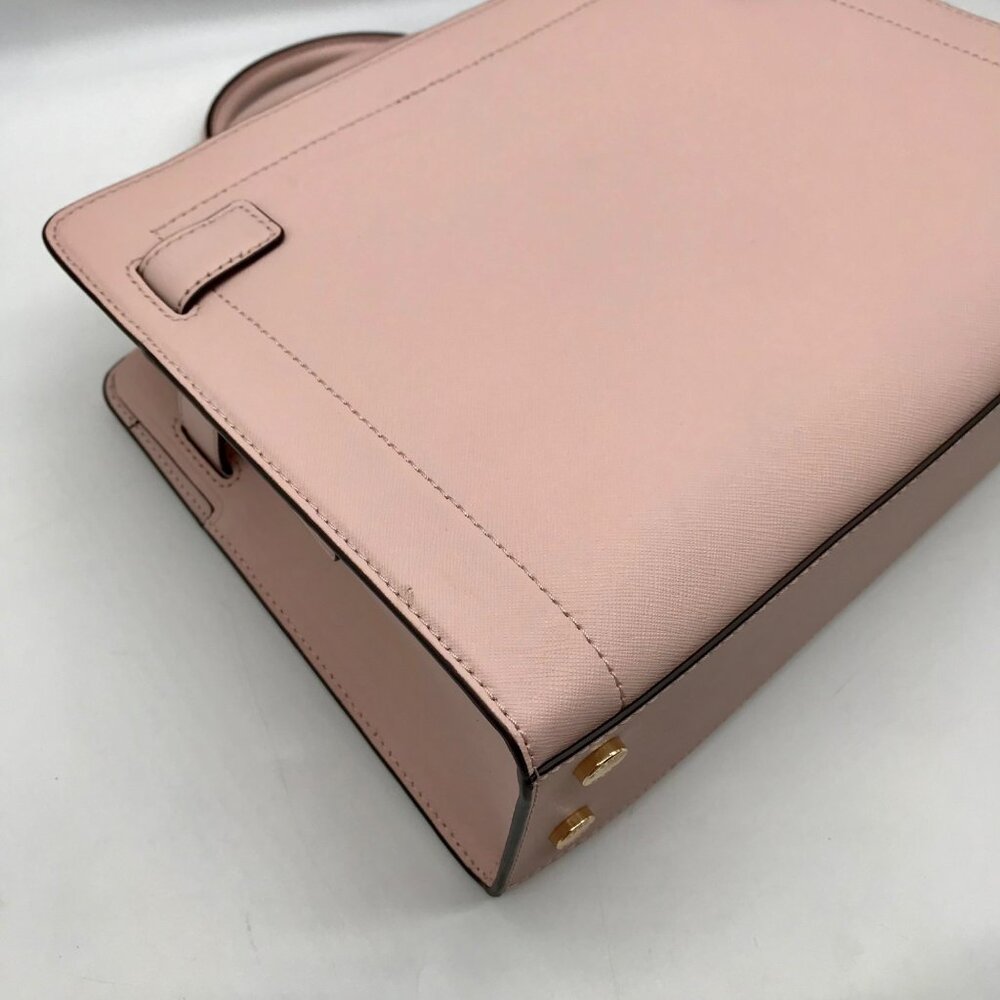 Michael Kors Blush Pink Saffiano Leather Rayne Satchel Bag - Picture 9 of 10